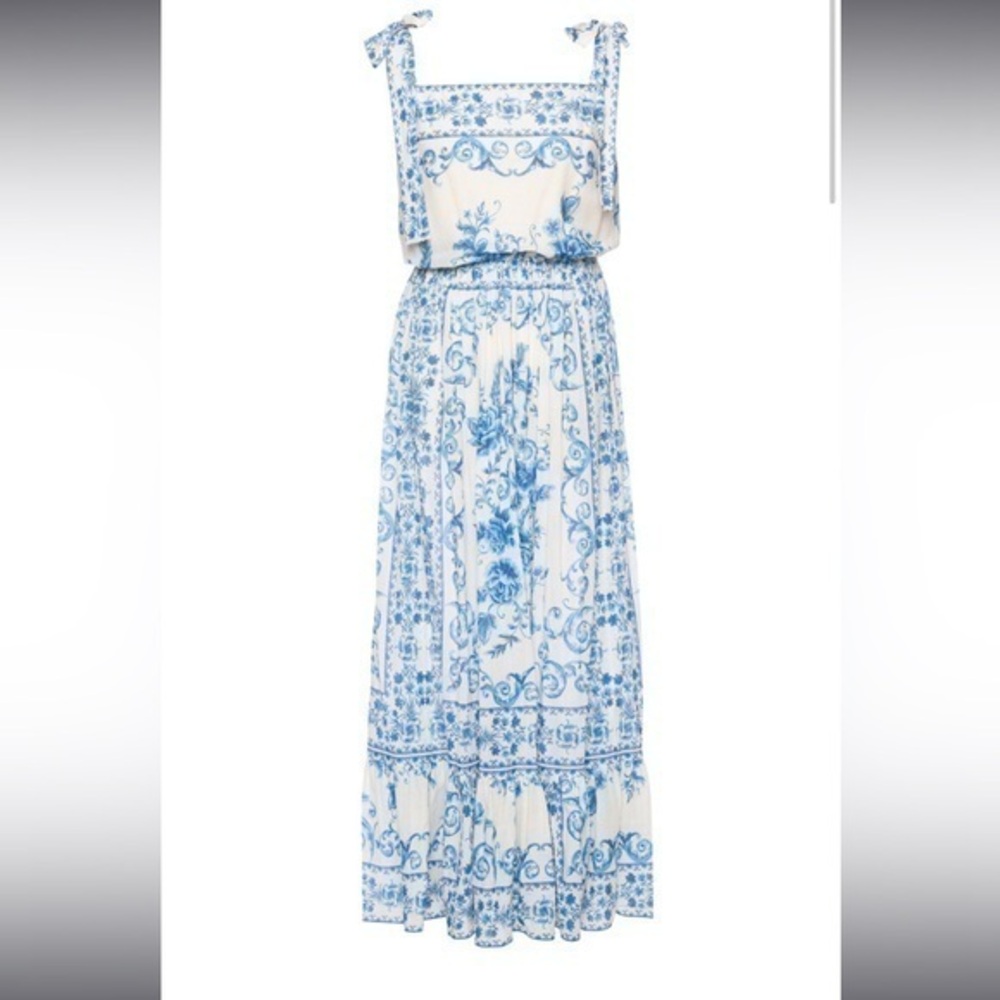 ISO Lena Hoschek Capricciosa Printed Cotton Maxi Dress size S